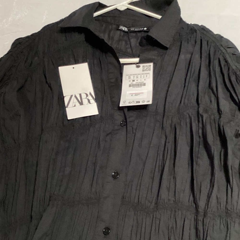 Zara Cotton Long Blouse. Super Cool!